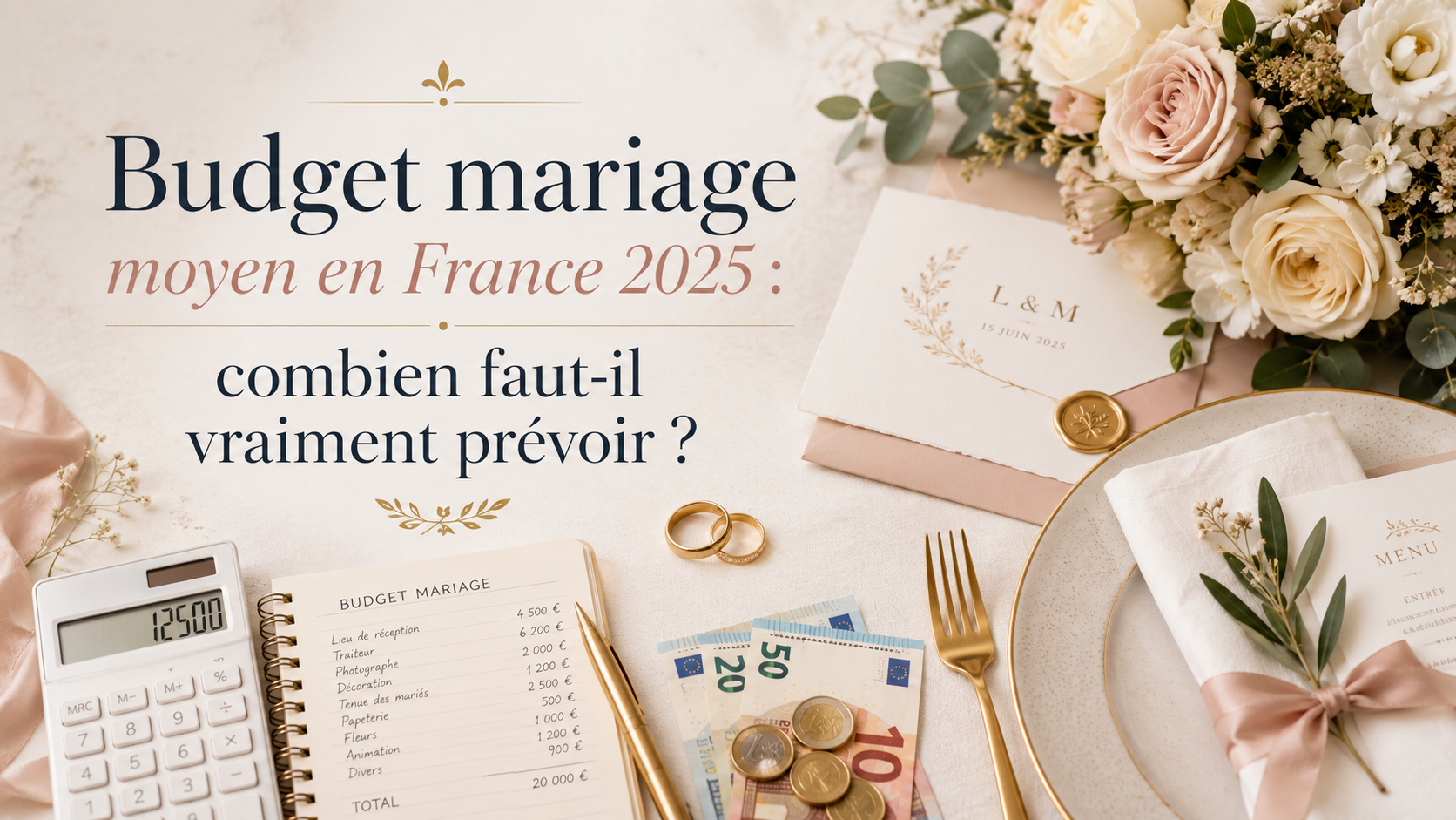 Budget mariage moyen en France 2025 : combien faut-il vraiment prévoir ?