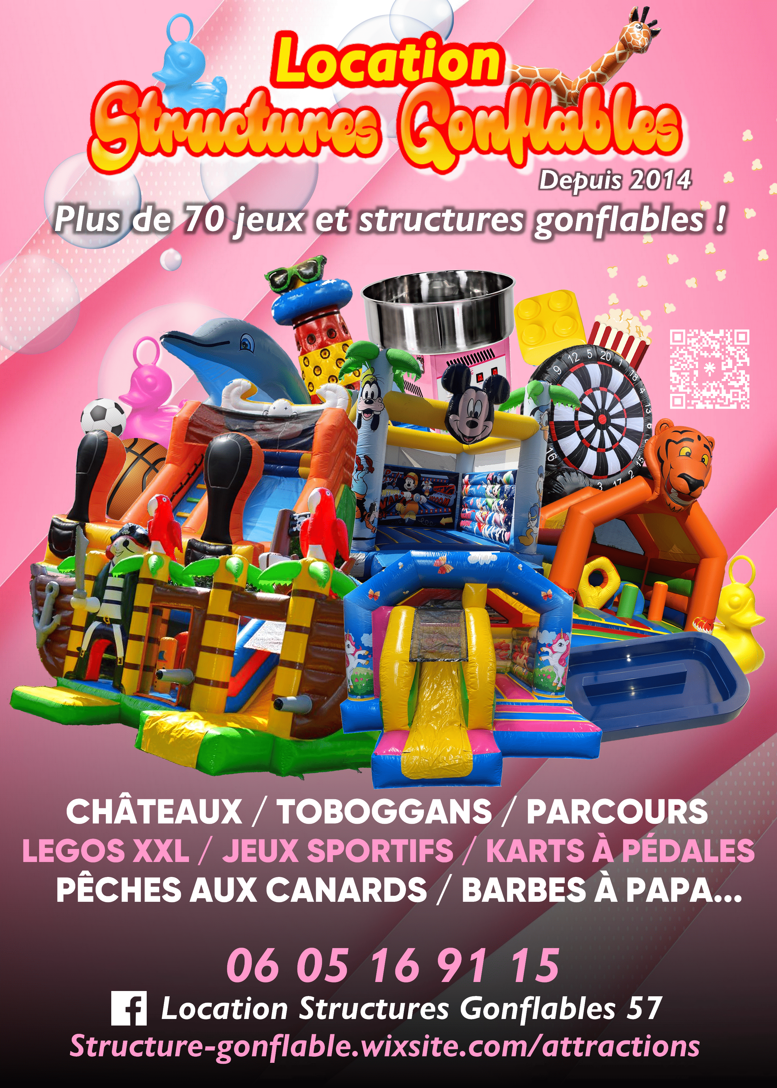 Présentation de Location de Structures Gonflables et Jeux Géants