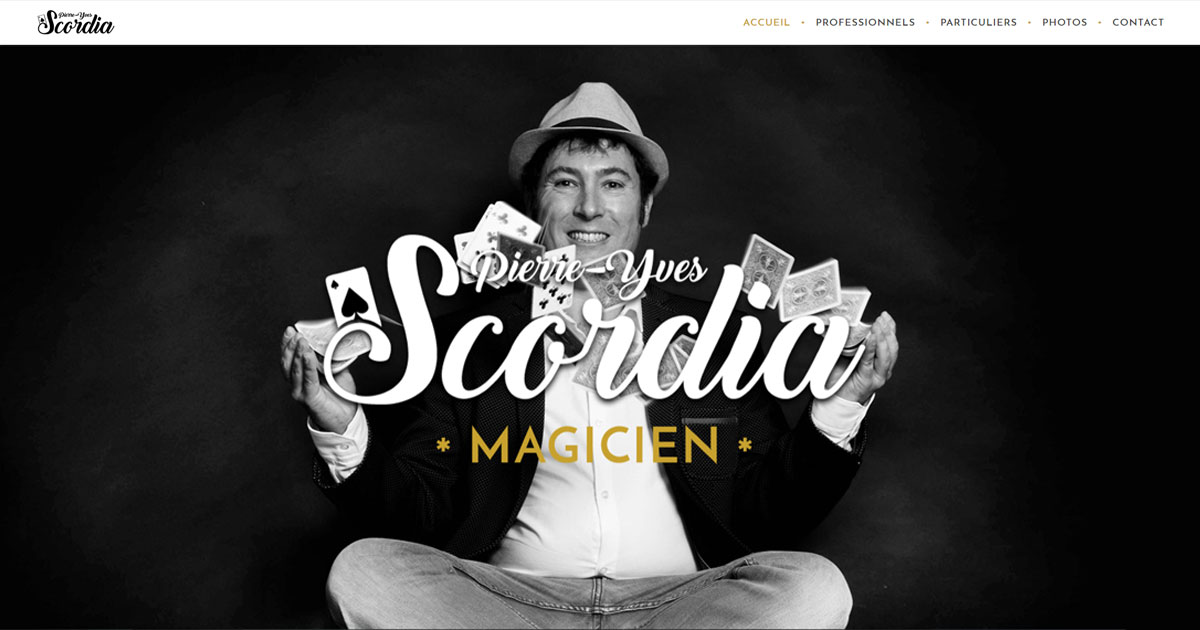 Présentation de Pierre-Yves Scordia - Magicien